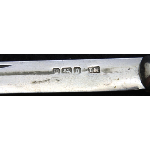 124 - Silver fruit knife, 33g. P&P Group 1 (£14+VAT for the first lot and £1+VAT for subsequent lots)