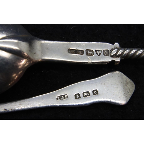 127 - Two silver spoons, 17g. P&P Group 1 (£14+VAT for the first lot and £1+VAT for subsequent lots)