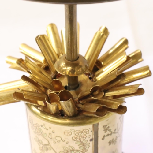 152 - Japanese brass cigarette dispenser. P&P Group 2 (£18+VAT for the first lot and £3+VAT for subsequent... 