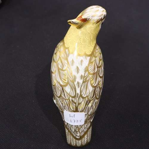 194 - Royal Crown Derby Citron cockatoo with gold stopper. P&P Group 2 (£18+VAT for the first lot and £3+V... 