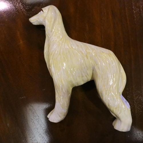 219 - Anita Harris Afghan hound, H: 15 cm.  P&P Group 1 (£14+VAT for the first lot and £1+VAT for subseque... 