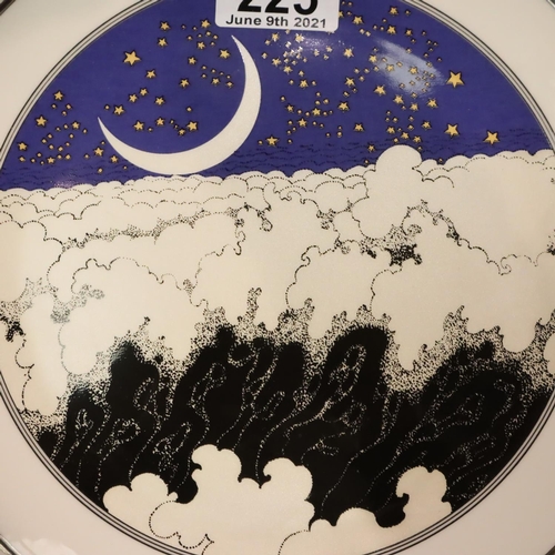 225 - Three Hokusai Times Of The Day plates, D: 24 cm. P&P Group 2 (£18+VAT for the first lot and £3+VAT f... 