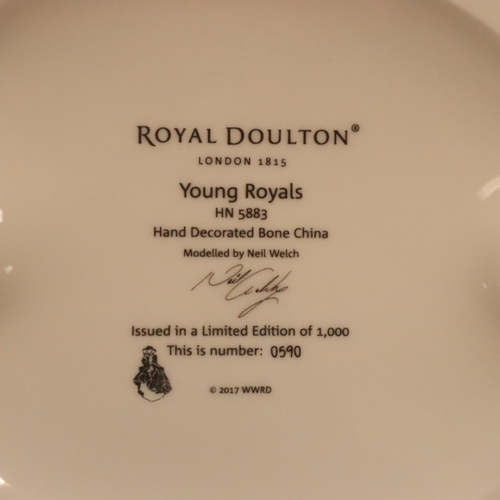 234A - Royal Doulton boxed figurine Young Royals limited edition. Not available for in-house P&P, contact P... 