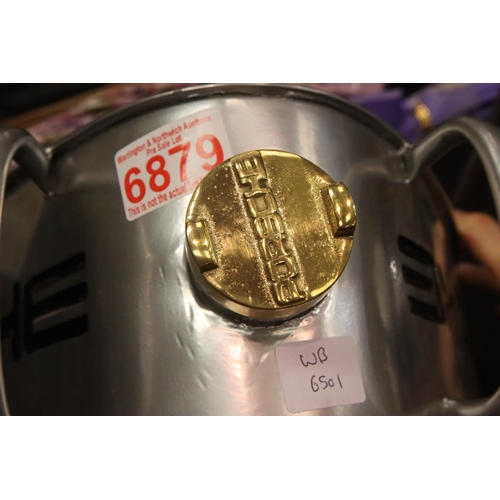 275 - Silver Porsche five litre petrol can with brass top. P&P Group 3 (£25+VAT for the first lot and £5+V... 