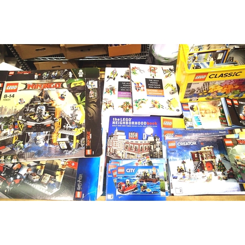 2218 - Approximately fifty Lego Build Manuals, two Lego Power Functions Idea Book by Yoshihito Isogawa and ... 