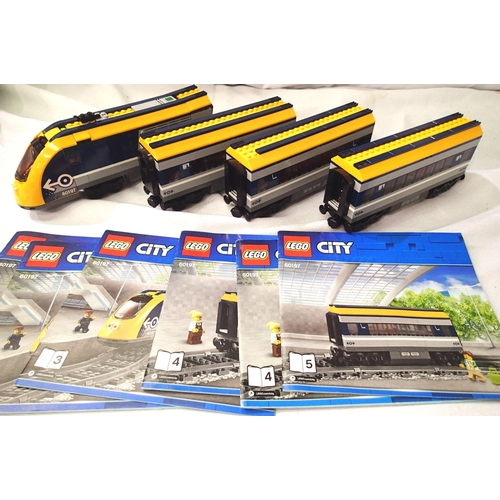 2239 - Lego 601987 train with three coaches, unboxed. P&P Group 3 (£25+VAT for the first lot and £5+VAT for... 