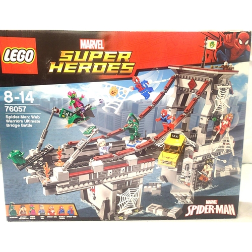 2251 - Lego 76057 Marvel Super Heroes; Spider Man Web Warriors Ultimate Bridge Battle. P&P Group 2 (£18+VAT... 