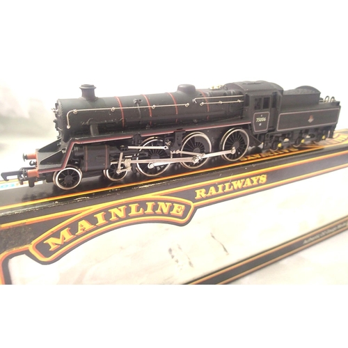 2265 - Mainline 37-052 Class 4 loco 75006, BR Black, Early Crest in excellent condition, box is good. P&P G... 