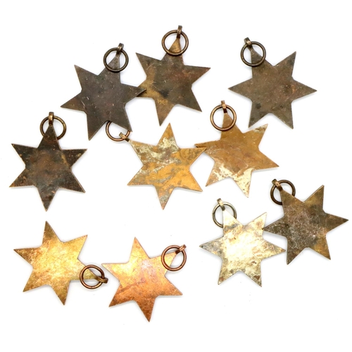 3205 - Ten British WWII Burma Stars. P&P Group 2 (£18+VAT for the first lot and £3+VAT for subsequent lots)