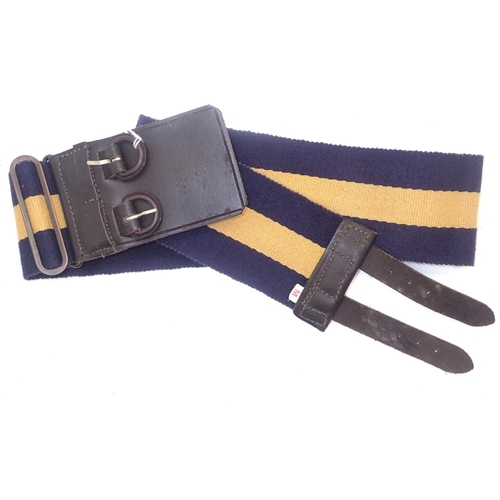 3081 - Princess Royal regiment stable belt, size M. P&P Group 1 (£14+VAT for the first lot and £1+VAT for s... 