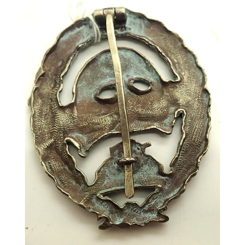 3172 - 1960s German Condor Legion tankers badge, museum quality. P&P Group 1 (£14+VAT for the first lot and... 