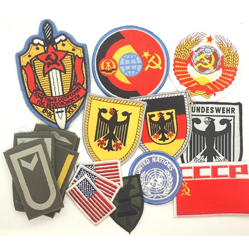 3089 - Collection of Cold War fabric patches including Russian and East German. P&P Group 1 (£14+VAT for th... 