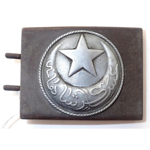 3102 - WWI Turkish Ottoman empire military buckle. P&P Group 1 (£14+VAT for the first lot and £1+VAT for su... 