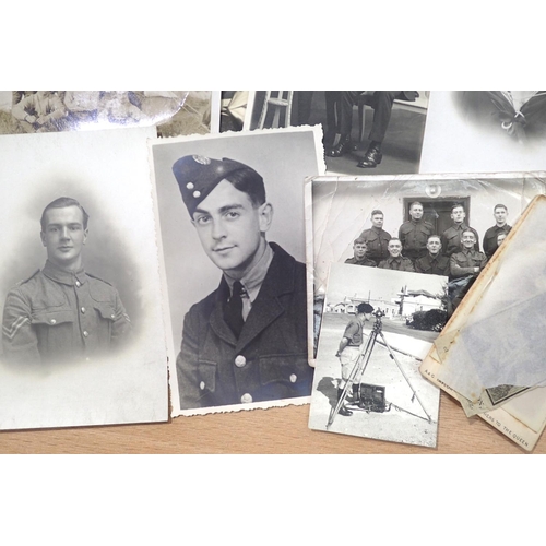 3123 - Collection of predominantly WWI military and naval personnel portrait photographs. P&P Group 1 (£14+... 