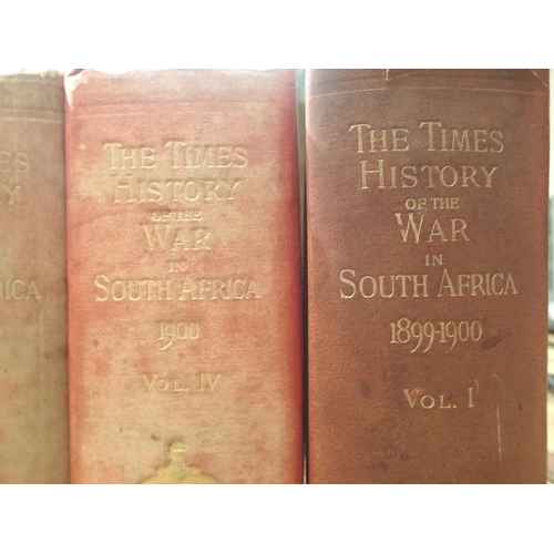 3126 - The Times History of The War in South Africa 1899-1902 in seven volumes, published by Sampson Low, M... 