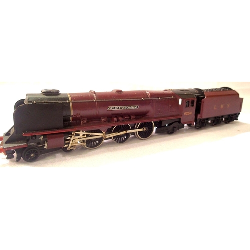 2302 - Wrenn City of Stoke on Trent repainted, LMS Maroon 6254 in fair/good condition unboxed. P&P Group 1 ... 