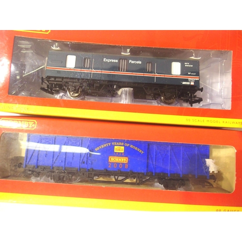 2346 - Two Hornby wagons; R6414 2008 wagon and R6575 Express Parcels NPV. P&P Group 1 (£14+VAT for the firs... 