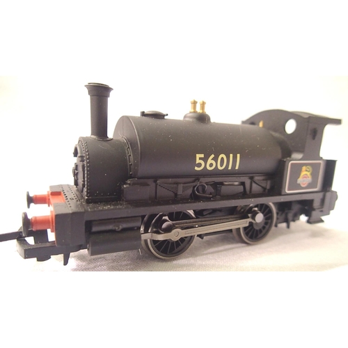 2440 - Hornby OO saddle tank 0.4.0 BR Black, Early Crest 56011 in very good - excellent condition, unboxed.... 