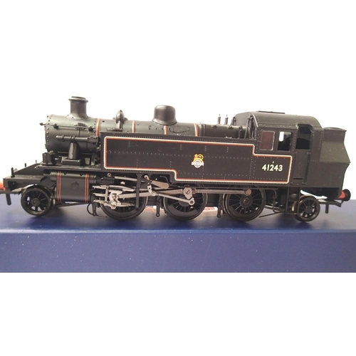 2449 - Bachmann 31-440 Ivatt Tank 41243, BR Lined Black, Early Crest in near mint condition, boxed. P&P Gro... 