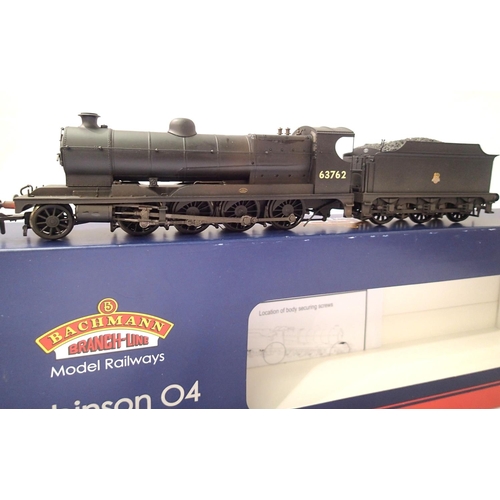 2452 - Bachmann 31-004A Class 04 Robinson 63762 BR Black, Early Crest in near mint condition, boxed. P&P Gr... 