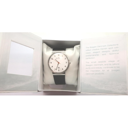69 - Gents boxed Skagen wristwatch. P&P Group 1 (£14+VAT for the first lot and £1+VAT for subsequent lots... 