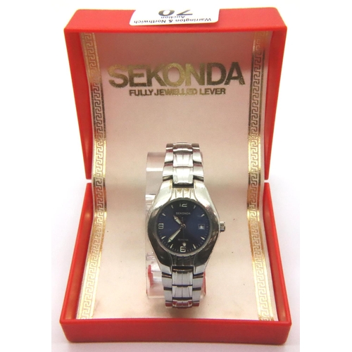 70 - Ladies boxed Sekonda wristwatch, working at lotting. P&P Group 1 (£14+VAT for the first lot and £1+V... 