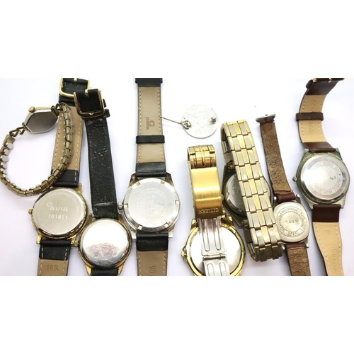 80 - Mixed vintage wristwatches including Rotary and Citizen examples. P&P Group 1 (£14+VAT for the first... 