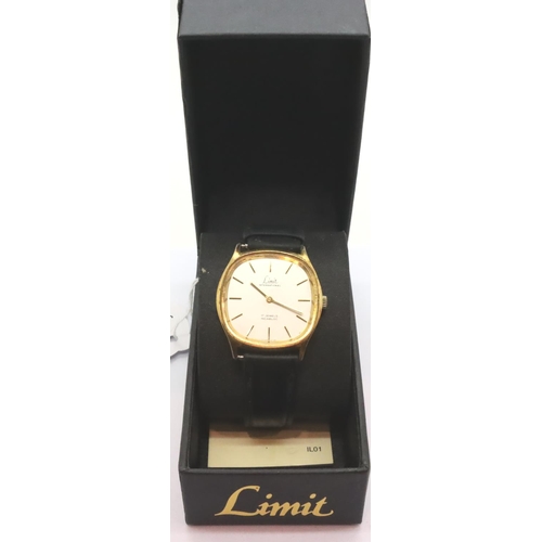 89 - Gents boxed Limit 17 jewel wristwatch, working at lotting. P&P Group 1 (£14+VAT for the first lot an... 