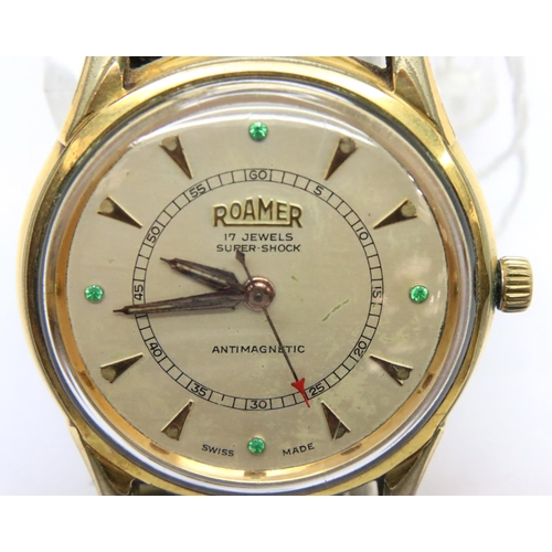 91 - Gents Roamer Swiss automatic wristwatch, working at lotting. P&P Group 1 (£14+VAT for the first lot ... 
