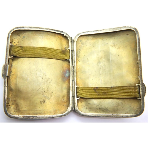 129 - Silver cigarette / card case, 47g. P&P Group 1 (£14+VAT for the first lot and £1+VAT for subsequent ... 