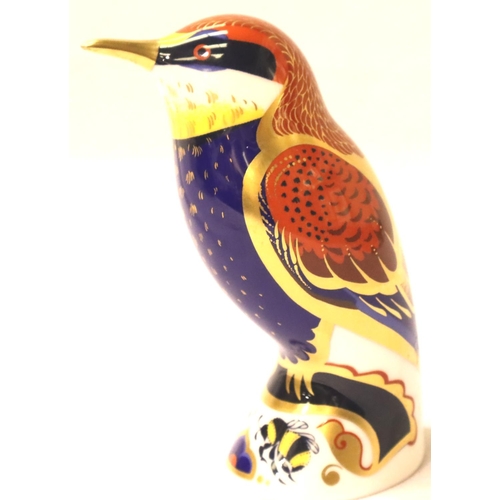 263 - Royal Crown Derby Bee eater, H: 10 cm. P&P Group 1 (£14+VAT for the first lot and £1+VAT for subsequ... 