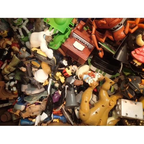 1037 - Box of mixed toys and figurines. Not available for in-house P&P, contact Paul O'Hea at Mailboxes on ... 