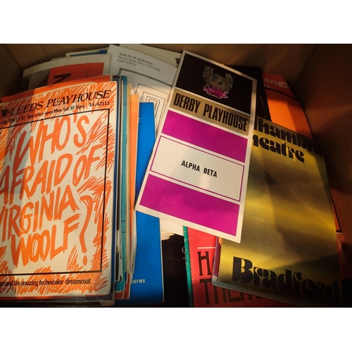 1046 - Box of vintage theatre programmes. Not available for in-house P&P, contact Paul O'Hea at Mailboxes o... 