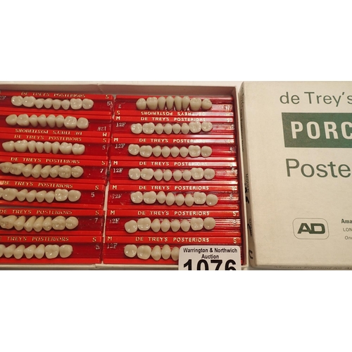 1076 - Box of Dr Treys porcelain posterior teeth. P&P Group 1 (£14+VAT for the first lot and £1+VAT for sub... 