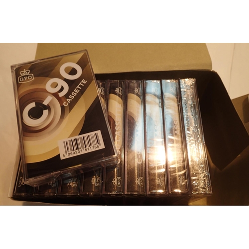 1117 - Box of ten new old stock C90 cassette tapes. P&P Group 1 (£14+VAT for the first lot and £1+VAT for s... 