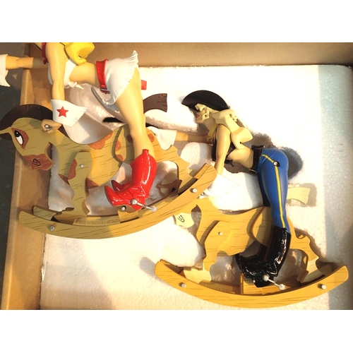 1143 - Two Attakus Collectors models including Buckaroo Girl and Pony Bell. P&P Group 2 (£18+VAT for the fi... 