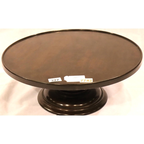 327 - An early 20th century mahogany Lazy Susan, D: 51 cm. Not available for in-house P&P, contact Paul O'... 