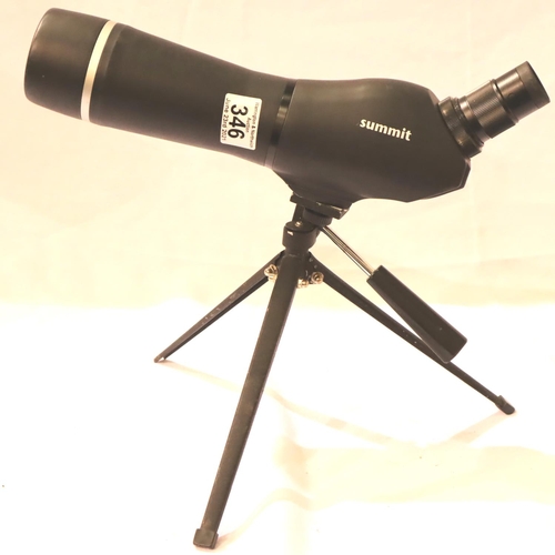 346 - Summit 15-45x50 spotting scope with bipod and bag. P&P Group 3 (£25+VAT for the first lot and £5+VAT... 