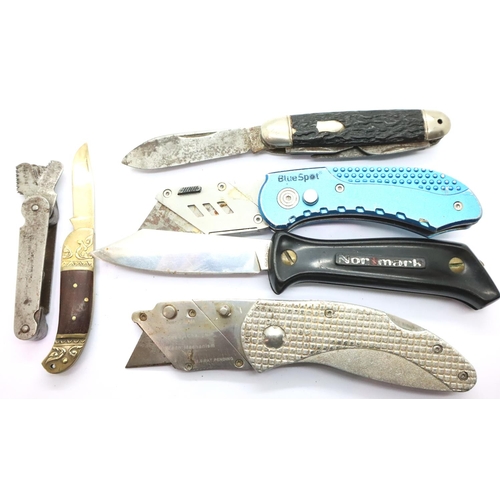 372 - Collection of folding knives. P&P Group 2 (£18+VAT for the first lot and £3+VAT for subsequent lots)