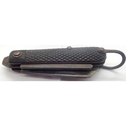 3129 - British Military issue folding field knife. P&P Group 1 (£14+VAT for the first lot and £1+VAT for su... 