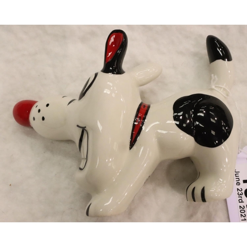 197 - Lorna Bailey dog Dashy, L: 14 cm. P&P Group 1 (£14+VAT for the first lot and £1+VAT for subsequent l... 