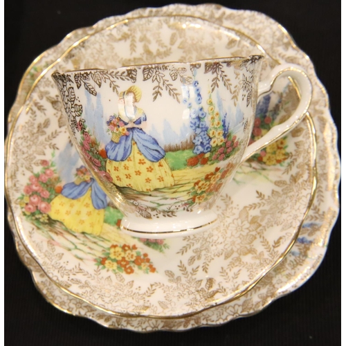 234 - Twenty piece tea service in the Crinoline Lady pattern. Not available for in-house P&P, contact Paul... 