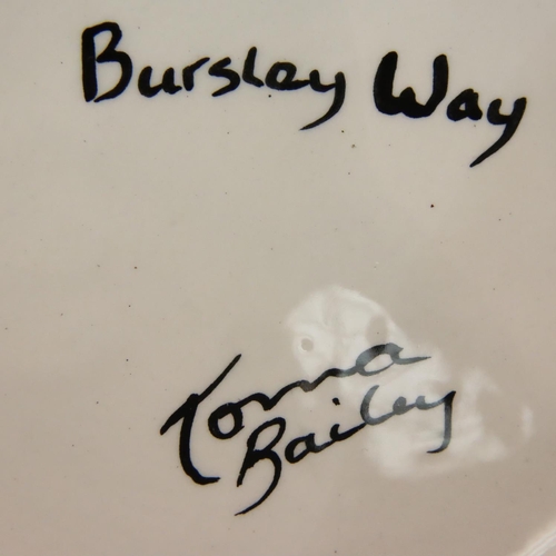 239 - Lorna Bailey large jug in the Bursley Way pattern, H: 27 cm. P&P Group 3 (£25+VAT for the first lot ... 