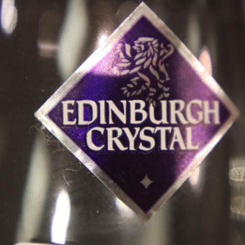 310 - Set of six unused Edinburgh Crystal champagne glasses. P&P Group 3 (£25+VAT for the first lot and £5... 