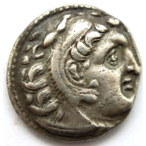 3090 - Silver Drachm of Alexander The Great, with good definition. P&P Group 1 (£14+VAT for the first lot a... 