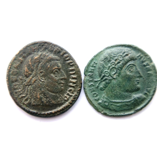 3091 - 306AD AE3 of Constantine the Great - Standing Centurions with Standards, Antioch mint, together with... 