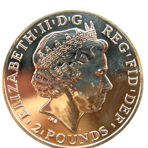 3108 - 2011 - 1 oz Bullion 2 Pound Britannia. P&P Group 1 (£14+VAT for the first lot and £1+VAT for subsequ... 