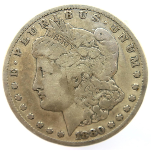 3125 - 1880 - Silver Morgan Dollar - USA - San Francisco mint. P&P Group 1 (£14+VAT for the first lot and £... 