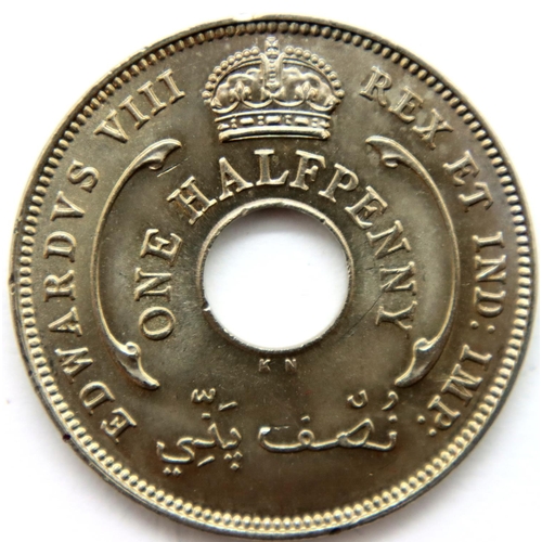 3135 - 1936 - British West Africa Halfpenny of King Edward VIII. P&P Group 1 (£14+VAT for the first lot and... 