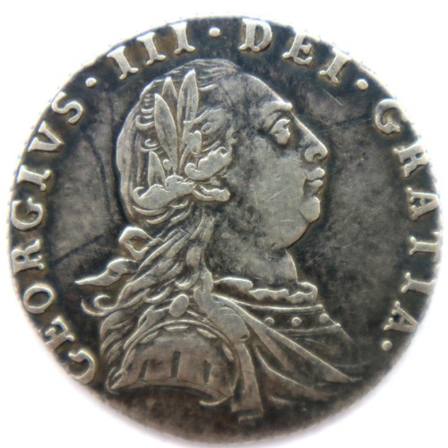 3137 - 1757 - Silver Sixpence of King George II. P&P Group 1 (£14+VAT for the first lot and £1+VAT for subs... 